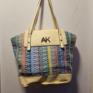 Anne Klein Vibrant Woven Tote Bag